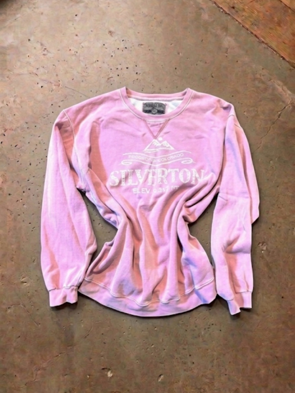Silverton Light Pink Crewneck Pullover with Front Logo